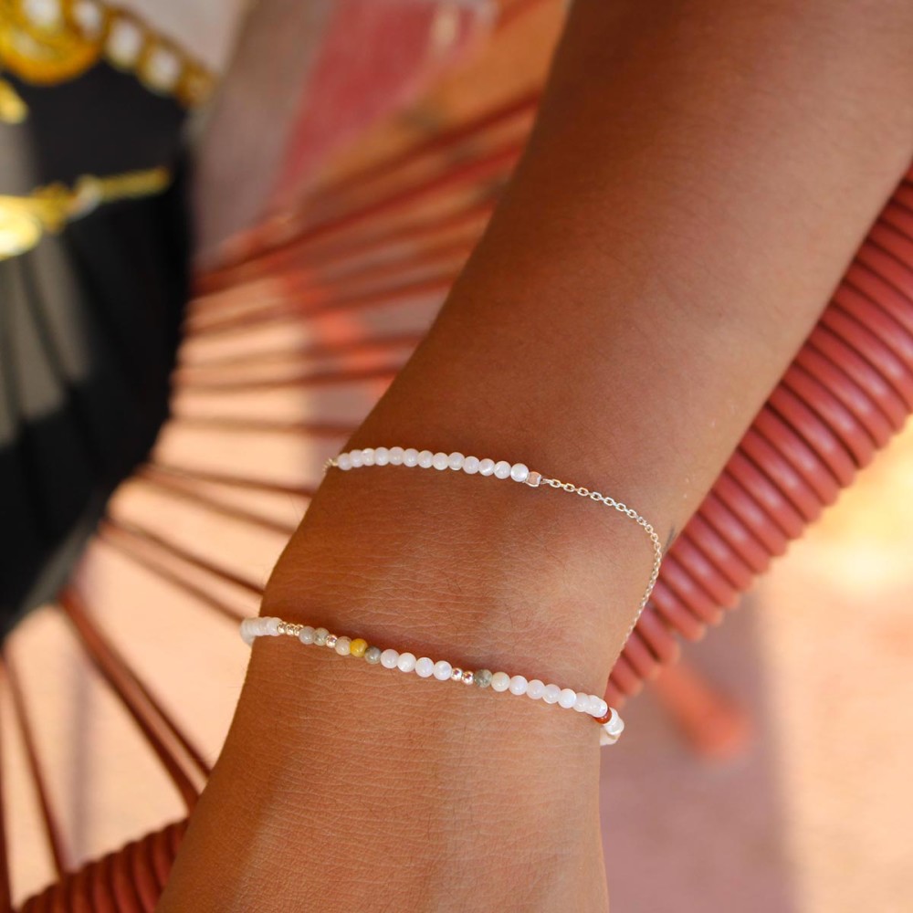JEWEL BEADS,AAA++ Quality Mother of Pearl Bracelet Nacre Bracelet Gemstone  Bracelet Calming Bracelet Healing Bracelet Mala Bracelet Spiritual Bracelet  Jewelry 10mm Code- AU-3894, : Amazon.in: Jewellery
