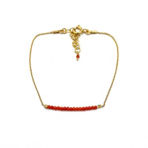 Bracelet en perles de corail pour femme BRCORF0003V