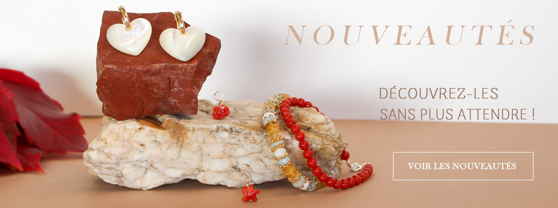 Bijoux en corail et nacre, les nouveautés